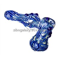 Glass smoking pipe glass bubbler