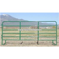 Green color powder coated 6 bars 1.8 height horse corral fence