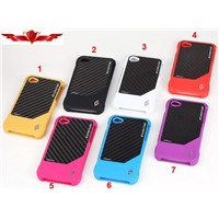 Hot Sell Carbon Fiber Iphone 4G 4S Cases Multi Color Beauty Gift Box