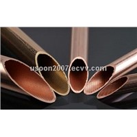 Inner grooved copper pipe