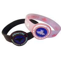 Logo printing Silicone wristband/promotional silicone wristbands