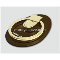 Mobile Phone Grip &amp;amp; Stand of Zinc Alloy Material with Black/White/Coffee Colors