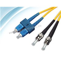 Optical fiber patch cord >> SC/PC--ST/PC SM Duplex Patch Cord