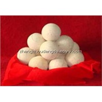 Refractory ball for hot blast stove