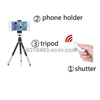 Tirpod selfie package - Wilreless camera shutter for smartphones with mini tripod