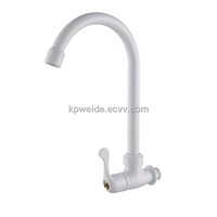 White Color ABS Single Kitchen  Faucet KF-P4003