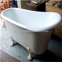 cast iron bathtub with feet