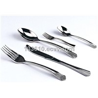Disposable Stainless Steel Plated Plastic Cutlery Set