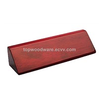 Rosewood Pinao Finish Name Block Wooden Wedge