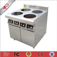 stainless steel four burner induction range 4*3.5kw oven