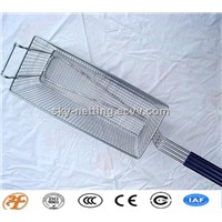 stainless steel square chip cooking mesh basket
