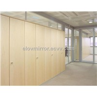 wood partition aluminum frame demountable partitions