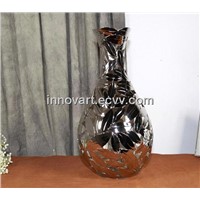stainless steel vase