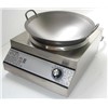 stainless steel restaurant commercial induction wok cooker hob