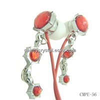 Jewel(Red)Earing Earphones-Earbuds