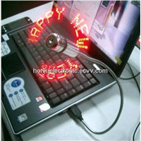 USB message ceiling fans with lights for gift and advertising