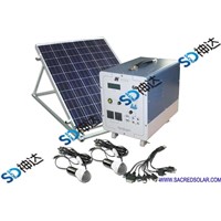 100W PV lighting system for home use