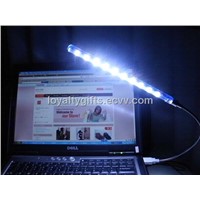 10 lights Super Bright Led PC Laptop Notebook Light/Lamp USB White Flexible