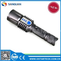 1200LM LED Flashlight USB Rechargeable LED Car Lighter Torch Flashlight