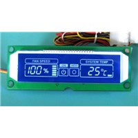 CPU fan controller board with LCD display