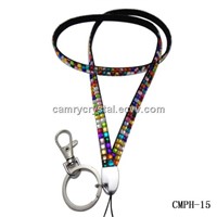 Crystal lanyard for ID cards