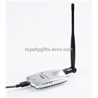 High Power 54Mbps WiFi 18000G USB Lan Adapter With Antenna 6DBI Directional dish IEEE 802.11b/g/n