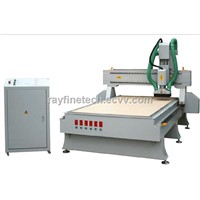 MDF wood cutting machine CNC router machine with dust collector and vacuum absorption system