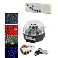 Multi color magic LED ball light MP3,Radio,Bluetooth,Remote control,USB port cheap