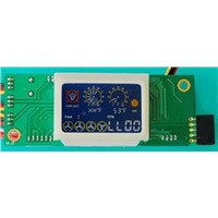 PC case fan controller board with LCD display
