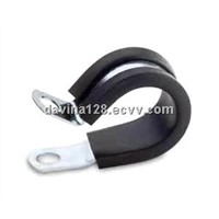 Rubber lined hose clamp
