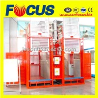 SC200/200 2000kg building construction elevator with double cage