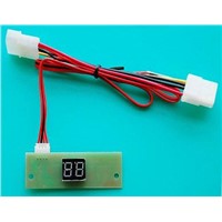 Temperature detect and display with LED