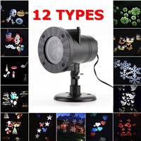Fairy Light Projector Chrismas Decoration Waterproof Outdoor LED Stage Lights 12 Types Laser Fairy Snowflake Projector Lamp Home