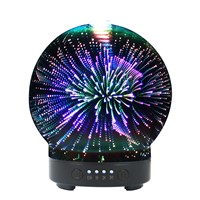 3D Colorful Aromatic Night Light Aroma Essential Oil Diffuser 100ml Ultrasonic Cool Mist Humidifier with 8 Color LED Mood Lights