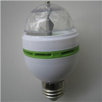 E27 3W Colorful Auto Rotating RGB LED Bulb Stage Light Party Lamp Home Disco Party Decoration  Mini lighting lamps