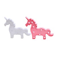 Cute Unicorn Shape LED Night Light Animal Marquee Wall Lamps Nightlight For Children Party Bedroom Decoration Kids Gifts