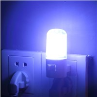 1pc Bedroom Night Light Lamp US Plug 1W 4 LED AC Plug Wall Mounting Energy Saving