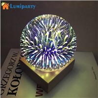 LumiParty USB Magic Crystal Ball Lamp Rechargeable Colorful Sphere Light with Base for Kids Bedside Bedroom Night Light