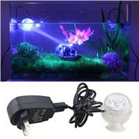 Luminaria 1W LED Night Light Aquarium Bubble Fish Tank Lamp Colors PVC Amphibious