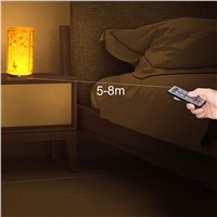 Retro Parchment Carved Table Lamp Infrared Remote Control Bedside Decorative Night Light USB Charging Hollowed Paper LED Lamp