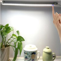 LED Touch Sensor Light Kitchen Cabinet Lamp Wardrobe Closet Bookshelf White USB Lamp With Touch Switch