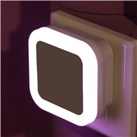 Novelty Square Light Sensor Control LED Night Light Mini EU US Plug Bedroom Lamp Romantic Colorful Lights