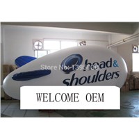 Express Delivery 4 Meters Long Inflatable Advertising Blimp Airship Zeppeline Custom Different LOGO