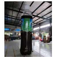 Advertising Inflatable Beverages Bottle 4m high Outstanding, customize High Inflatable Drink Bottle with blower