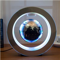 New Novelty Decoration Magnetic Levitation Floating Globe World Map with LED Light with Electro Magnet and Magnetic Field Sensor