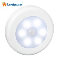 LumiParty New Infrared PIR Motion Sensor 6 Led Night Light Magnetic Wireless Detector Light Wall Lamp Light Auto On/Off Closet