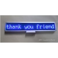 Blue Programmable LED Moving Scrolling Message Display Sign Board 21&amp;amp;quot;x4&amp;amp;quot; indoor