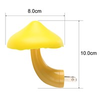 Light-controlled Sensor Mushroom LED Night Light Room Decors Gift for Kids Child Baby Wall Socket Lights Lamps EU US Plug