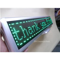 Green Programmable LED Moving Scrolling Message Display Sign Board 21&amp;amp;quot;x4&amp;amp;quot;