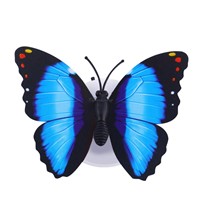 Hot 5pcs Profeesioanl 7 Color Changing Butterfly LED Night Light Lamp with Suction Pad Home Romantic Decor